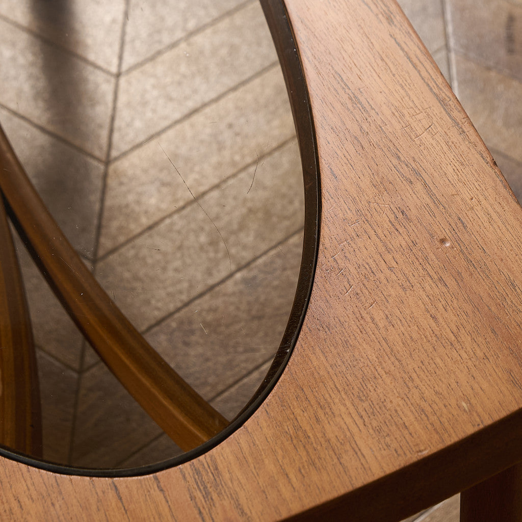 ネイサン Nathan ヴィンテージ スモーク ガラストップ コーヒーテーブル #97348