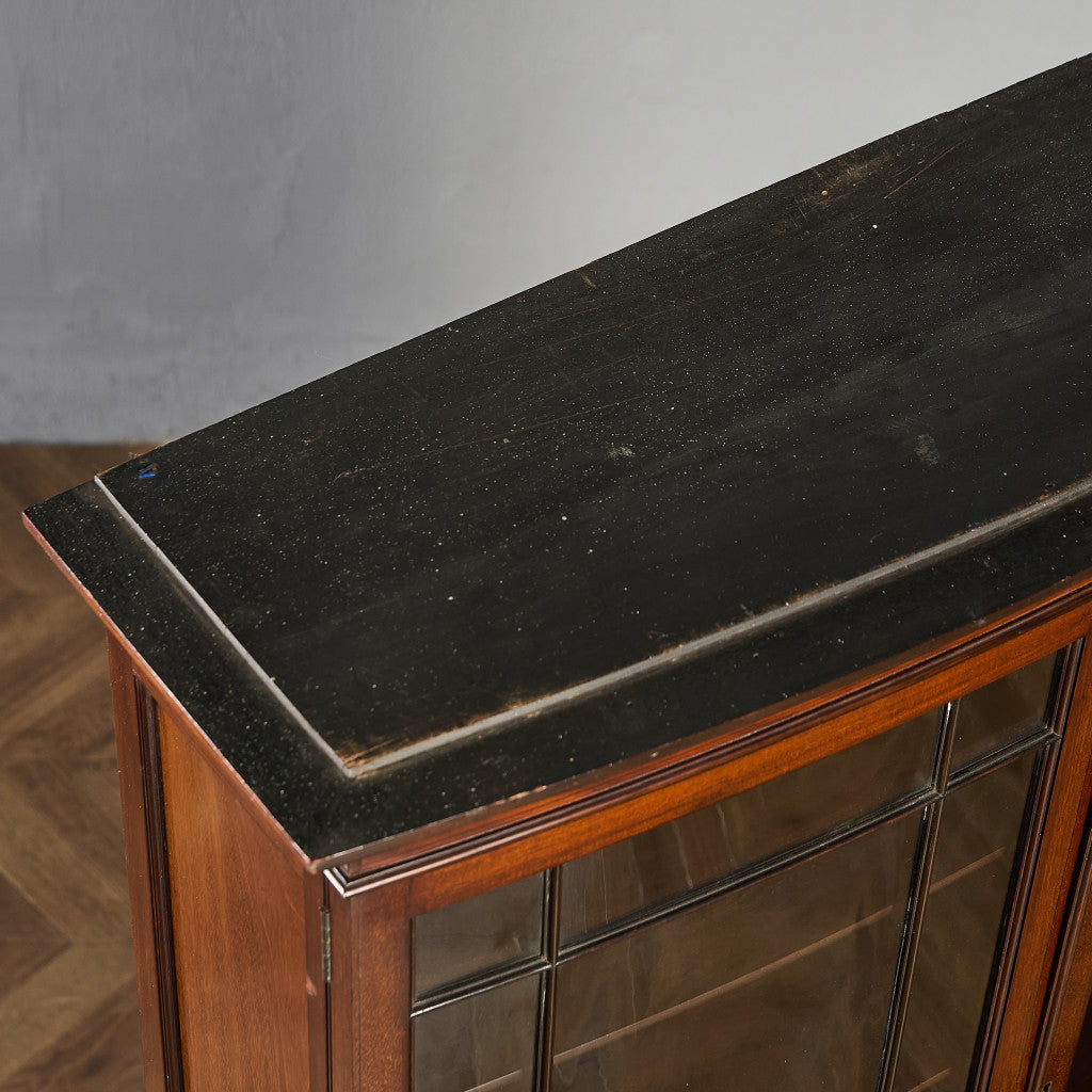 英国 アンティーク ビューロー ブックケース