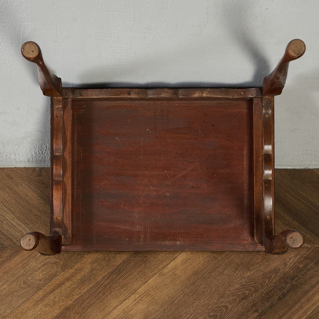 英国 クラシック ガラストップ ネストテーブル