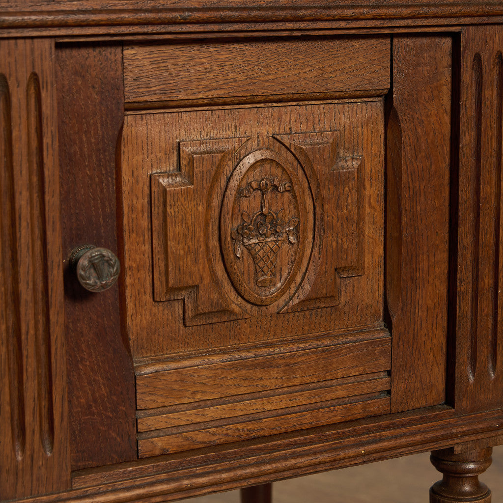 英国 クラシック 大理石 サイドキャビネット #96618