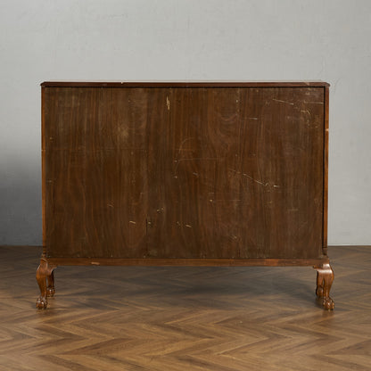 英国 クラシック ウォールナット ブックケース 食器棚