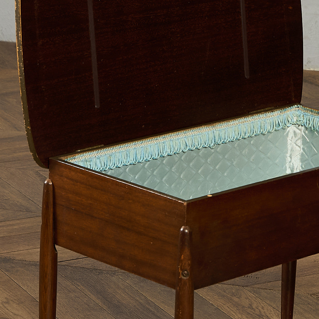 英国 ヴィンテージ ソーイングボックス サイドテーブル