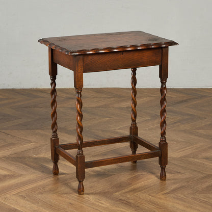 英国 クラシック バーリーシュガーツイスト サイドテーブル #91801