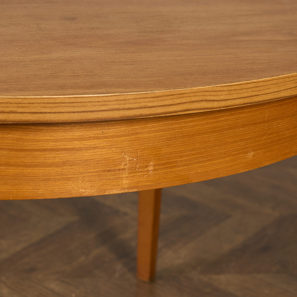 英国 ヴィンテージ エクステンション ラウンド ダイニングテーブル