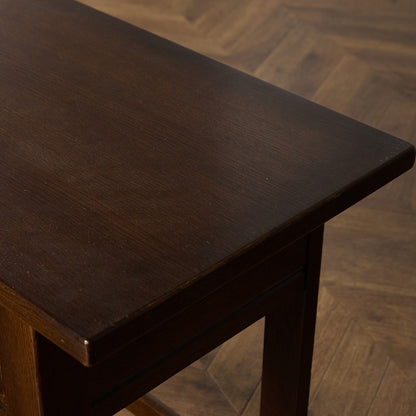 英国 クラシック オーク材 サイドテーブル