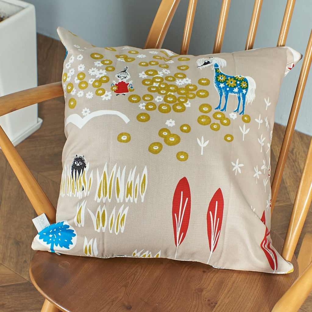 ムーミンクッションカバー ここにいるよ / GRAY