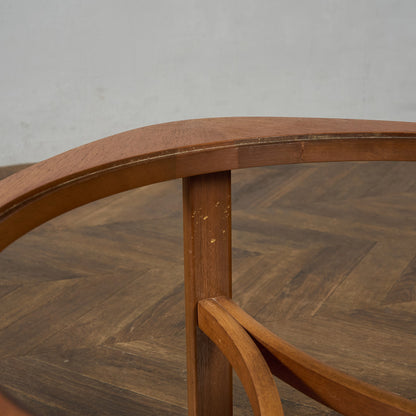 ヴィンテージ トライアングル ガラストップテーブル