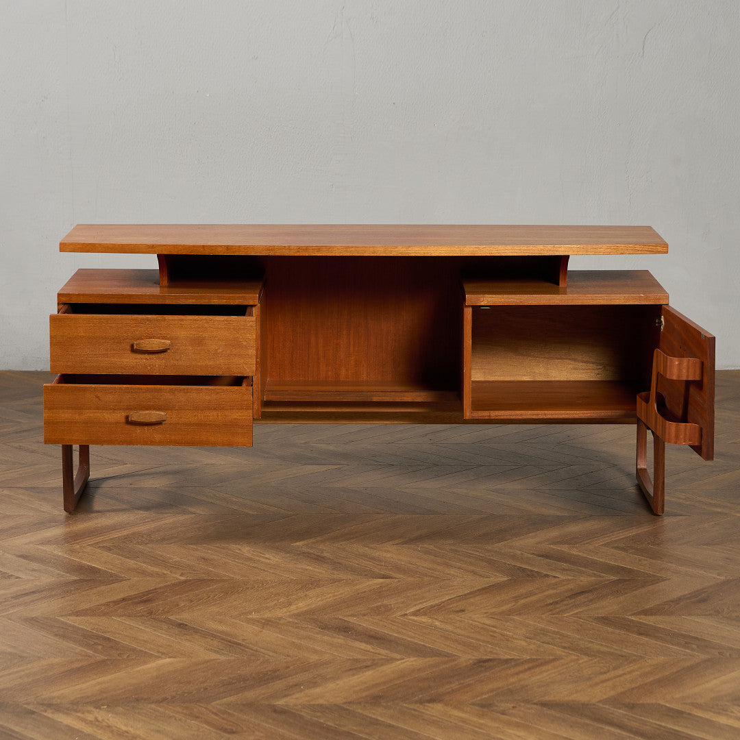 Quadrille ヴィンテージ デスク 両袖デスク