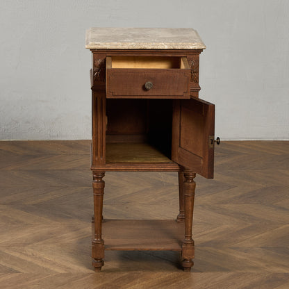 英国 クラシック 大理石 サイドキャビネット #96618