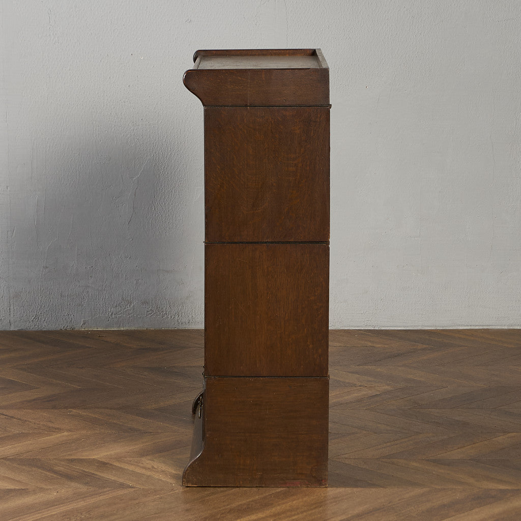 英国 アンティーク スタッキングブックケース 食器棚