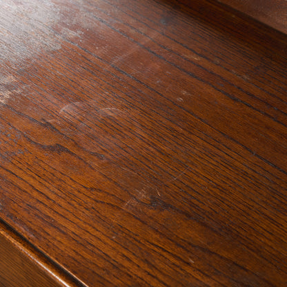 英国 クラシック オーク材 3段チェスト