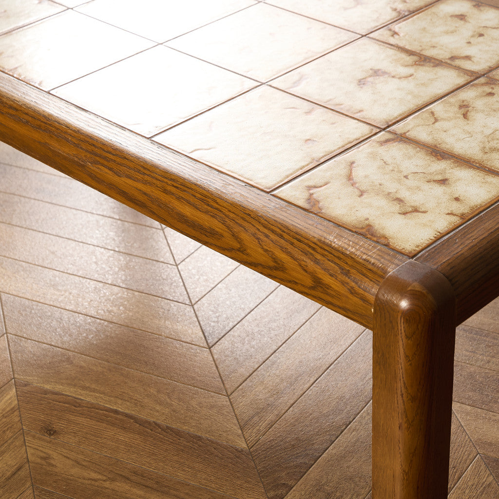 ベルギー ヴィンテージ タイルトップ コーヒーテーブル センターテーブル