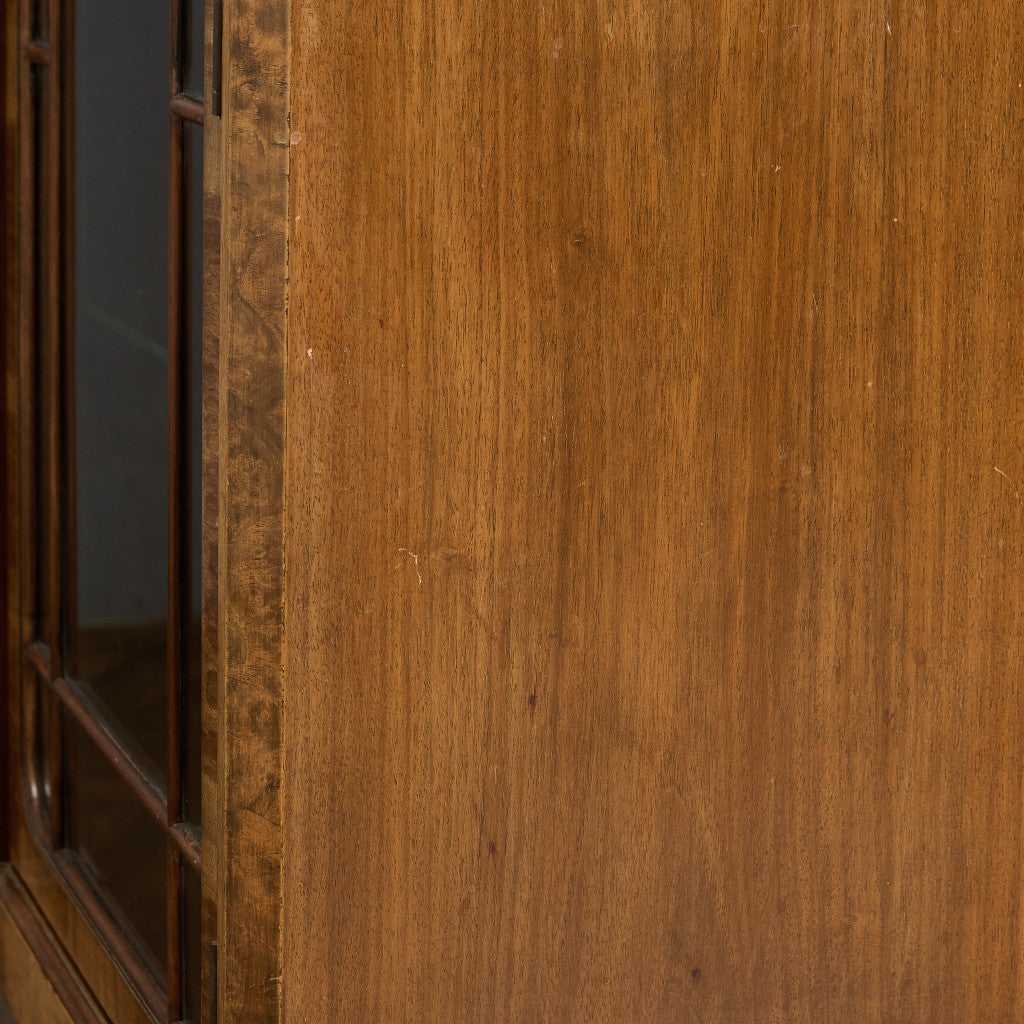 英国 クラシック ウォールナット ブックケース 食器棚