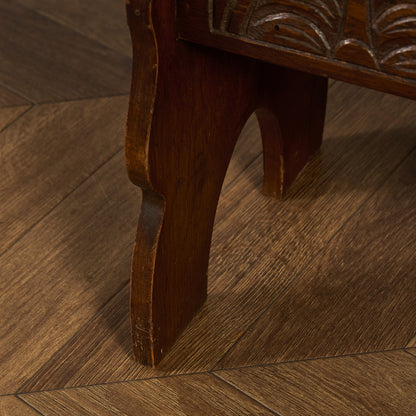 英国 クラシック 収納付 サイドテーブル