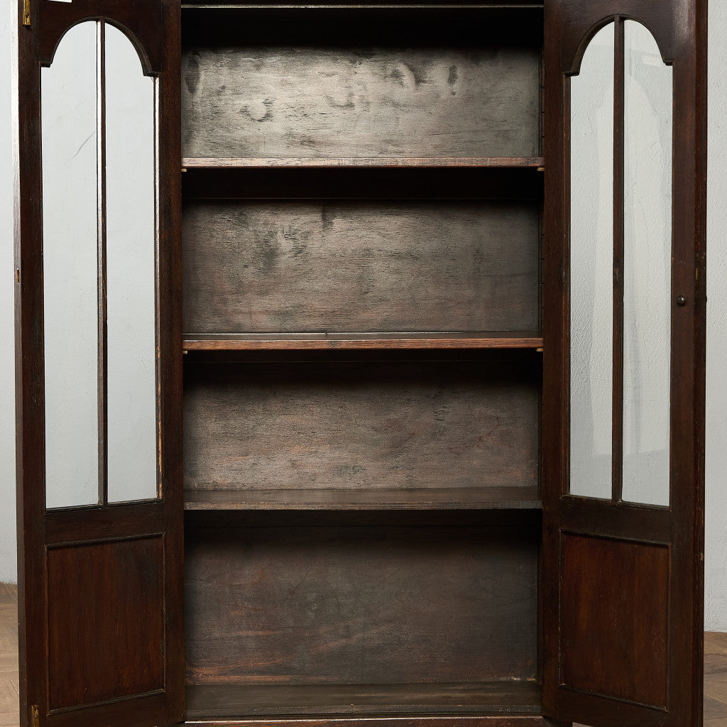 英国 クラシック ブックケース 食器棚