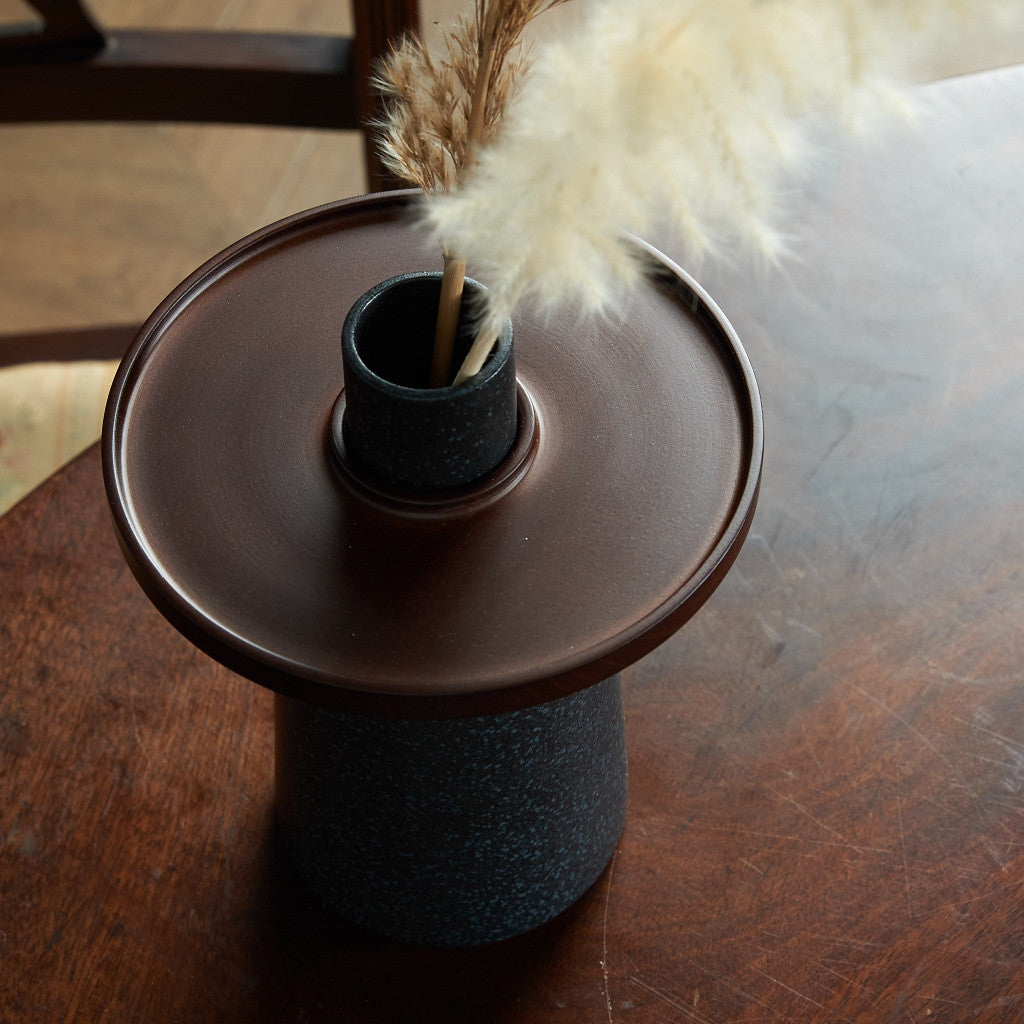 hanauke フラワーベース / BLACK