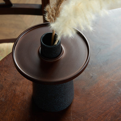 hanauke フラワーベース / BLACK