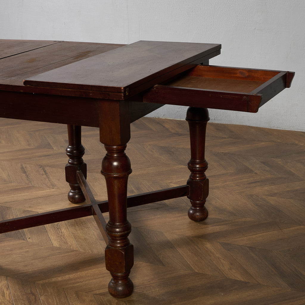 イギリス クラシック 拡張式 ダイニングテーブル