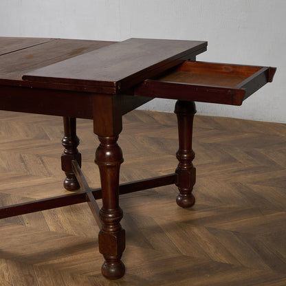 イギリス クラシック 拡張式 ダイニングテーブル