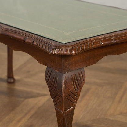 英国 クラシック ガラストップ コーヒーテーブル