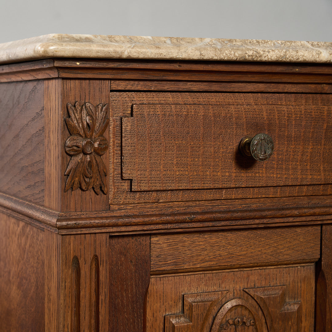 英国 クラシック 大理石 サイドキャビネット #96618