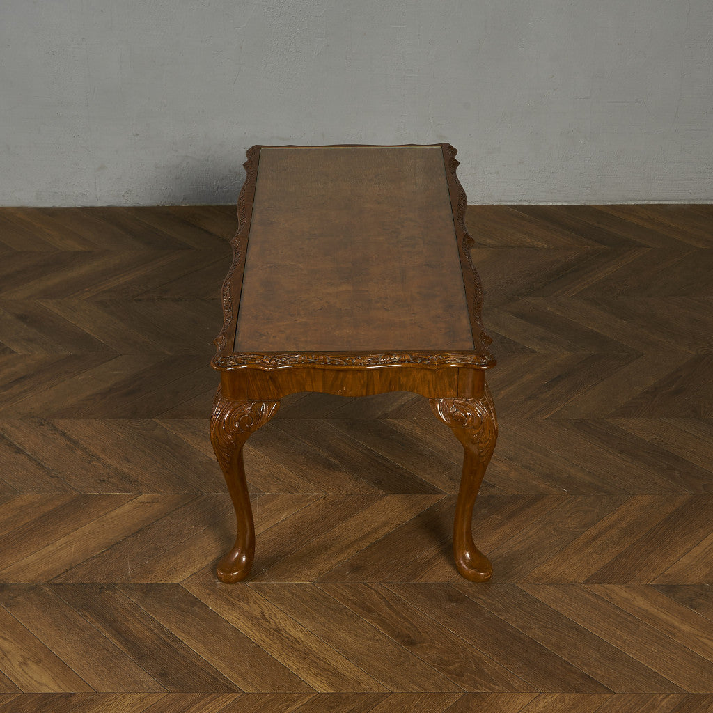 英国 クラシック ガラストップ センターテーブル #86977