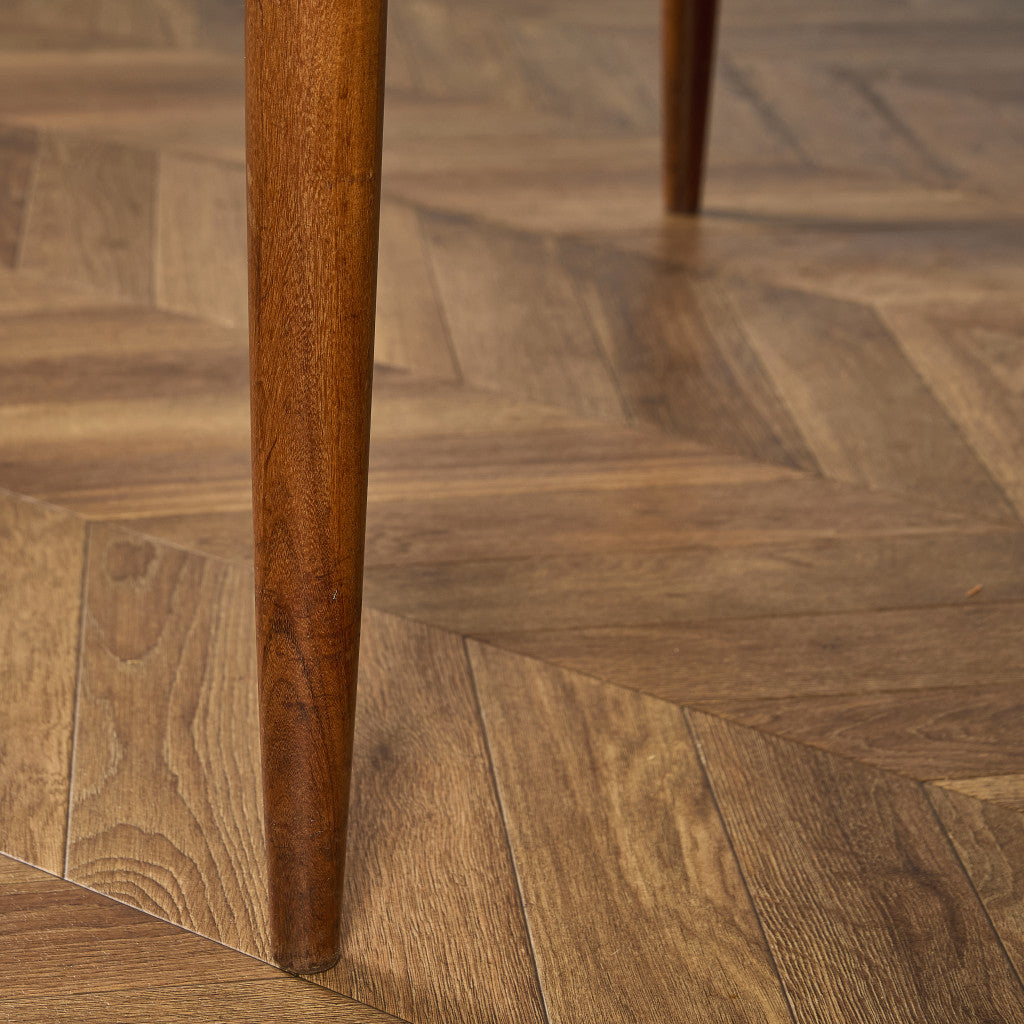 エクステンション ラウンド ダイニングテーブル 天板再塗装済み