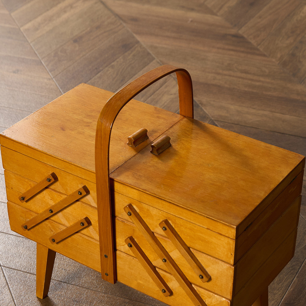 英国 ヴィンテージ ソーイングボックス #96881 – camori ヴィンテージ