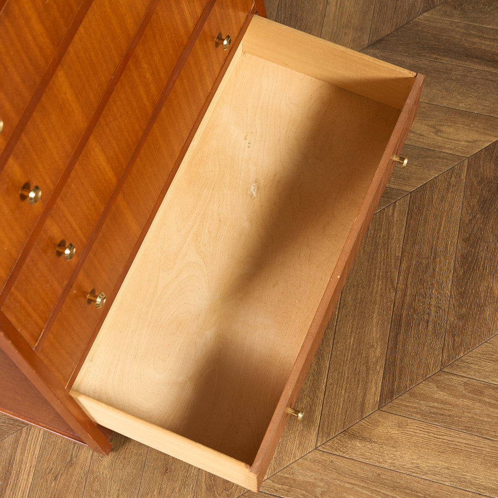 英国 ヴィンテージ 6段 トール チェスト