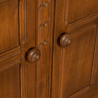 Old Colonial ヴィンテージ ブックケース カップボード ラウンドゴールドラベル