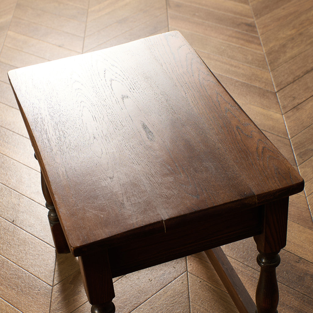 英国 クラシック オーク材 ネストテーブル