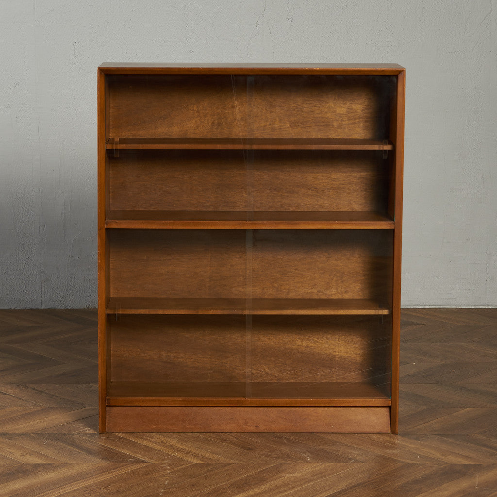 ヴィンテージ ガラスキャビネット 本棚