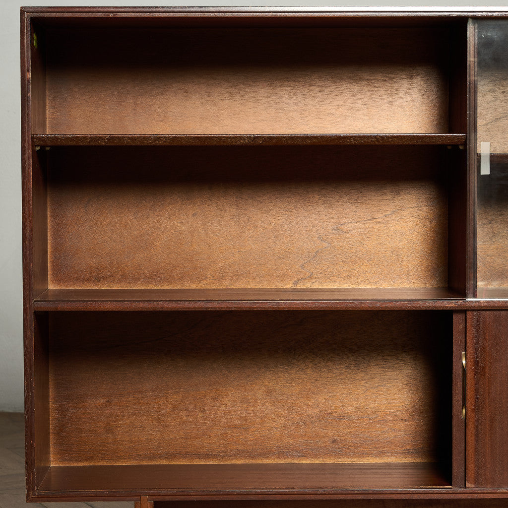 MULTI-WIDTH ヴィンテージ ガラス キャビネット