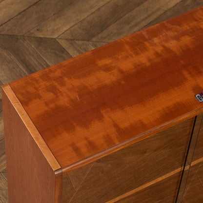 ヴィンテージ ガラスブックケース  カスタム アイアンヘアピンレッグ