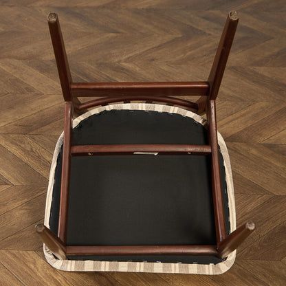 ヴィンテージ スラットバックチェア 座面張替え済み