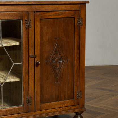 英国 クラシック ガラス キャビネット #91798