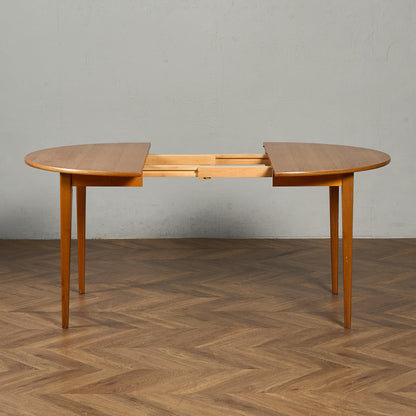 デンマーク エクステンション ラウンド ダイニングテーブル