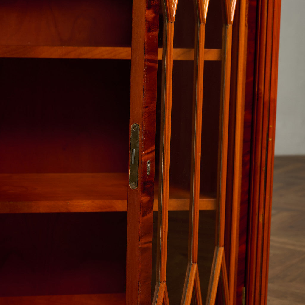 英国 クラシック エドワーディアン様式 ブックケース 食器棚