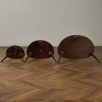 ヴィンテージ ネストテーブル ぺブルテーブル ブルーラベル