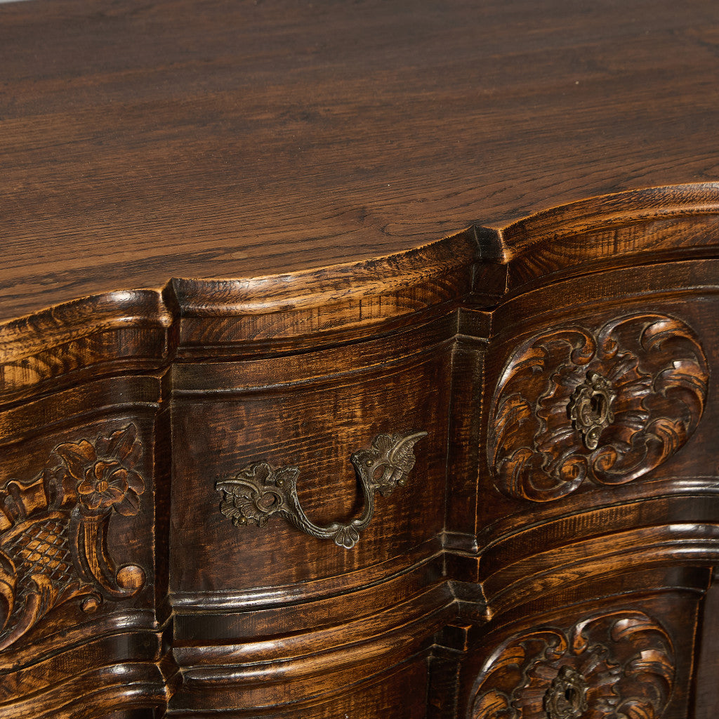 英国 クラシック オーク 3段 チェスト