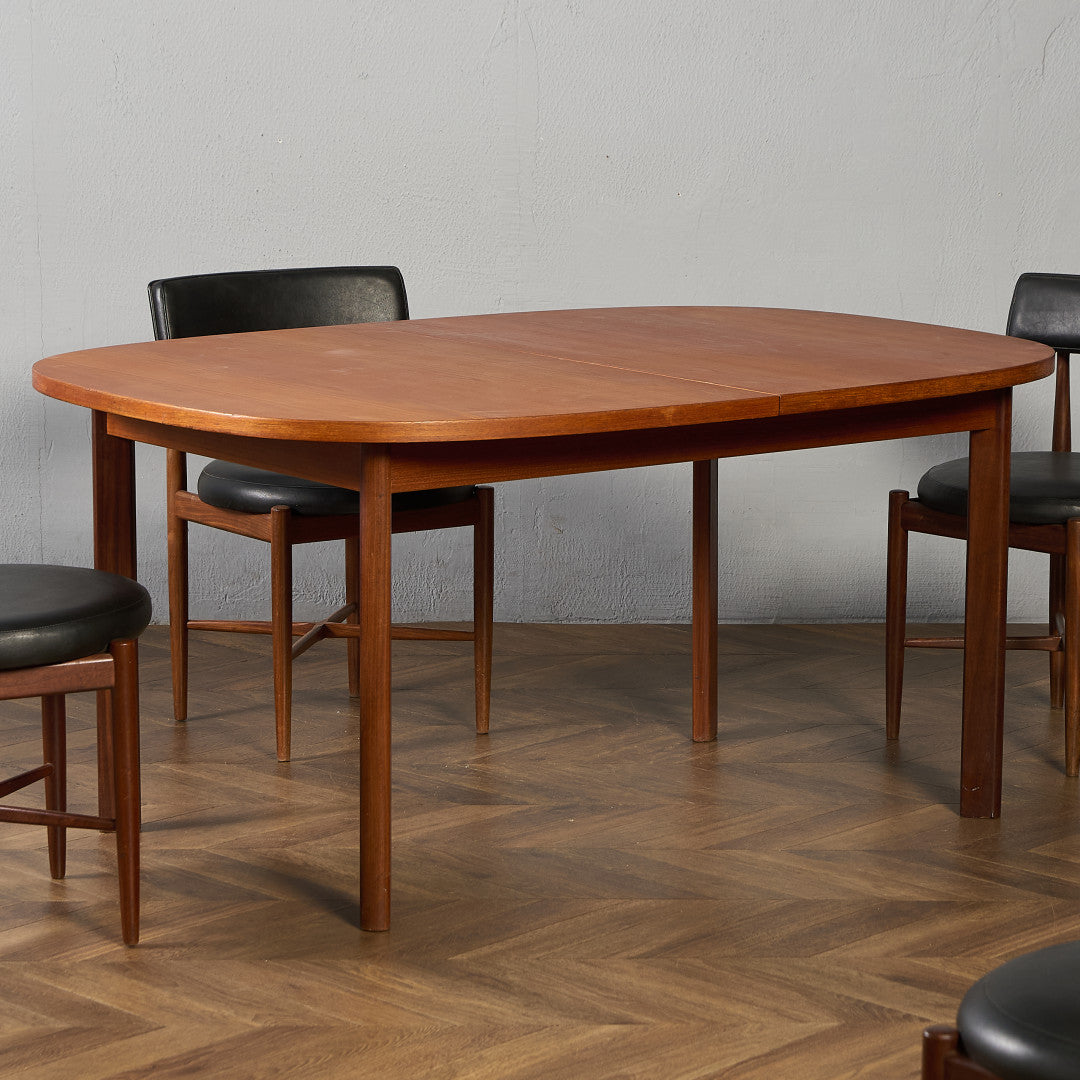 ヴィンテージ エクステンション オーバル ロング ダイニングテーブル
