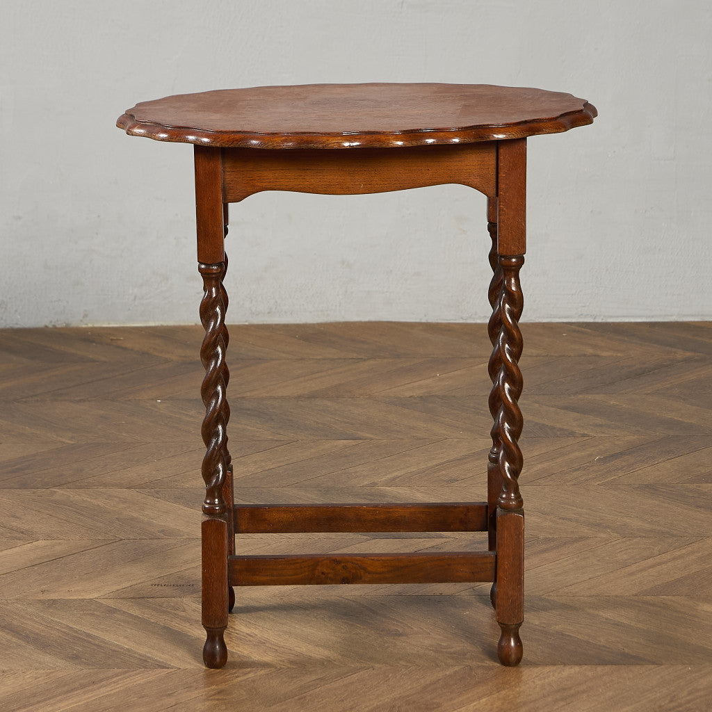 英国 クラシック バーリーシュガーツイスト サイドテーブル