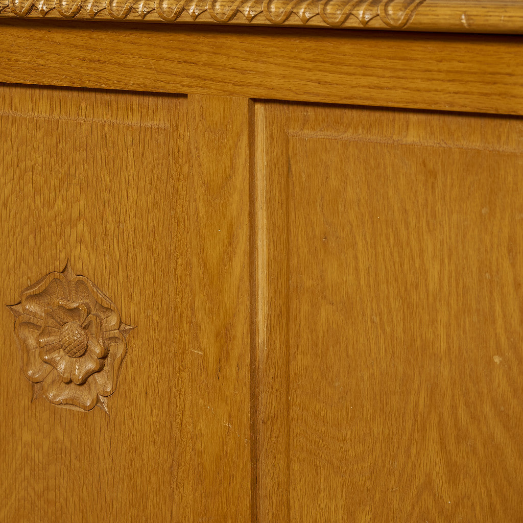 英国クラシック オーク材 ブランケットボックス