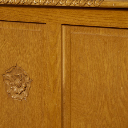 英国クラシック オーク材 ブランケットボックス