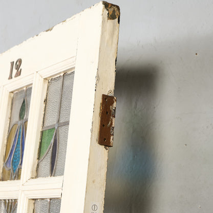 英国 アンティーク ペインテッド ステンドグラス ドア