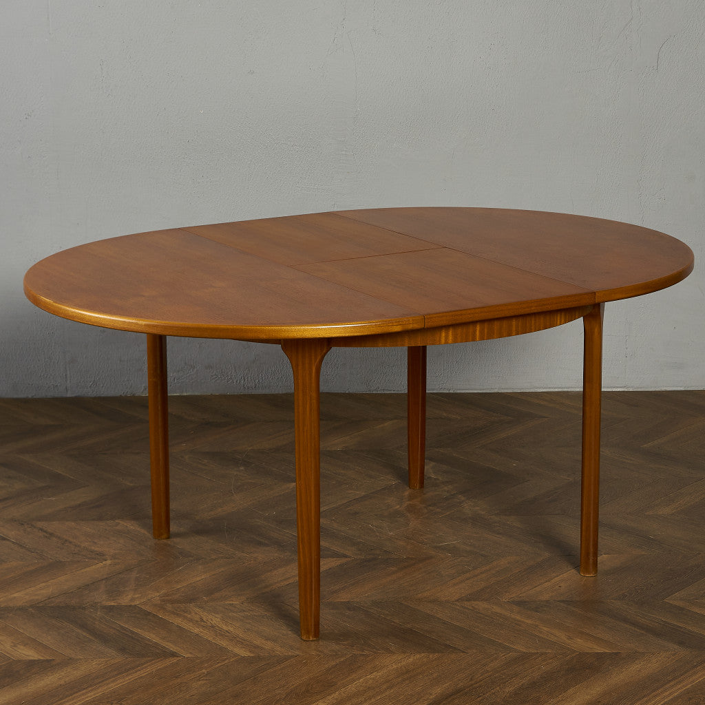 エクステンション ラウンドダイニングテーブル / 天板再塗装済み