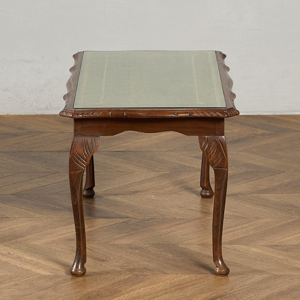 英国 クラシック ガラストップ コーヒーテーブル