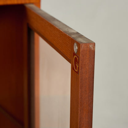 Fresco ガラス ブックケース カスタム アイアン ヘアピンレッグ