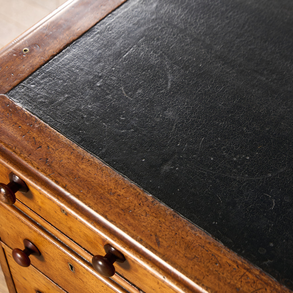 英国 アンティーク 両袖 デスク