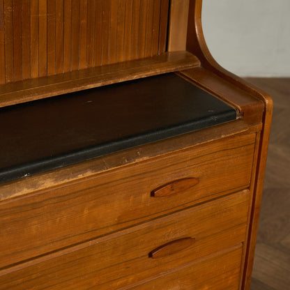 英国 ヴィンテージ 蛇腹扉 ライティングビューロー